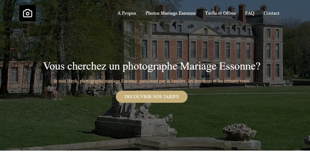 site de photographe mariage Essonne